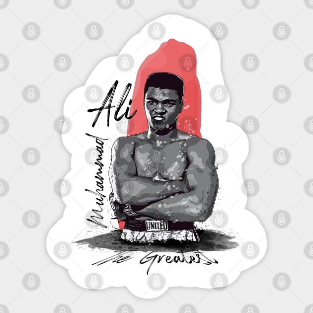 Muhammad Ali Sticker by slawisa